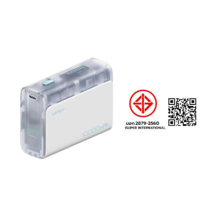 แบตเตอรี่สำรอง CUKTECH AURA PB100S 10000 mAh สีใส จ่ายไฟสูงสุด 33W_11